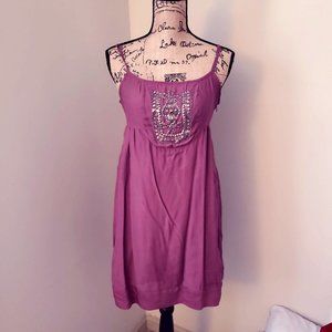 Wine-colored Summer Dress